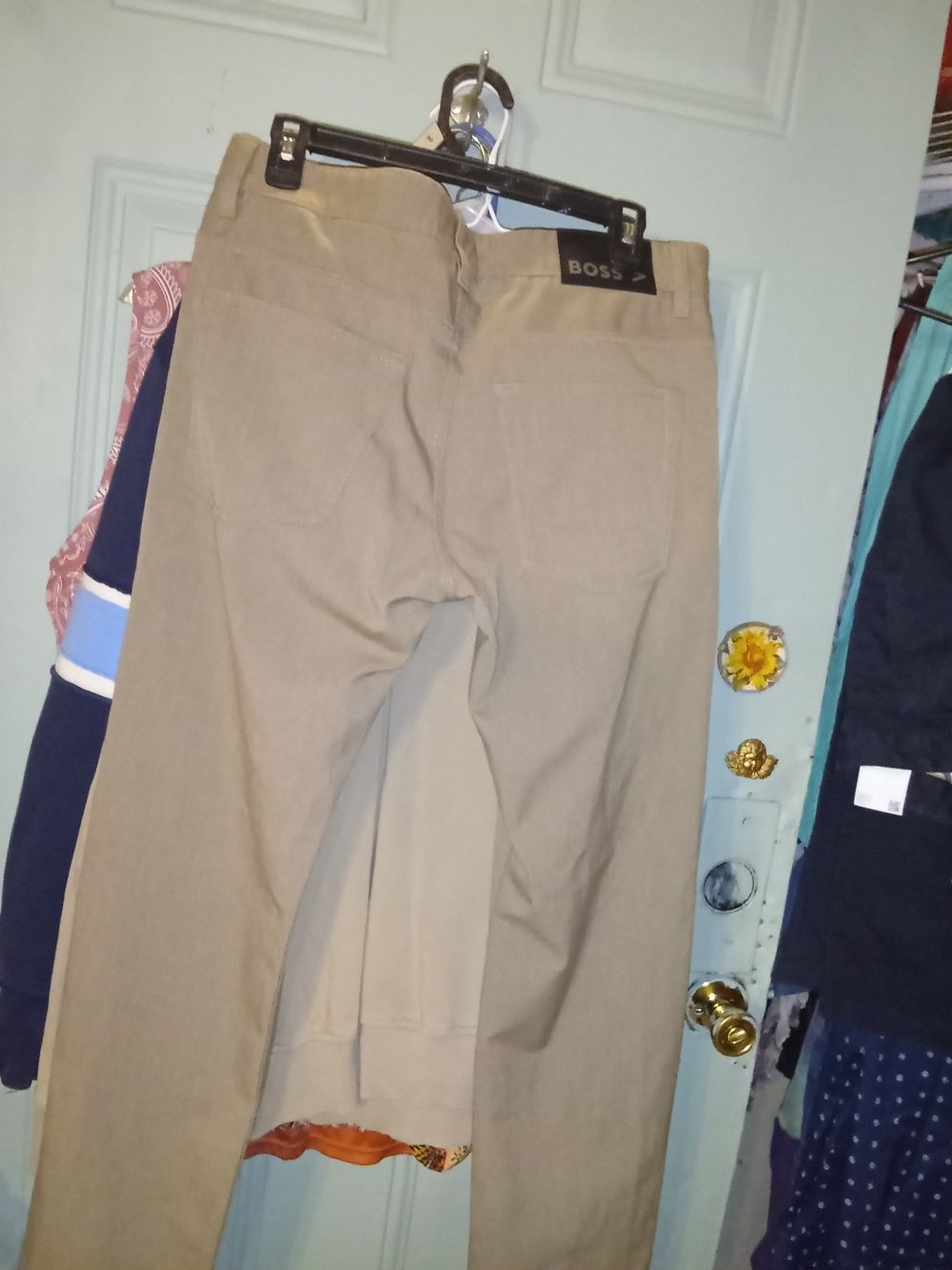 BOSS Men's Beige Chino Pants